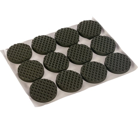 Резиновый самоклеящийся пункт Element черный D25 мм черный 12 шт 153150