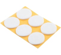 Фетровый самоклеящийся пункт Element D30 мм белый 6 шт 210020