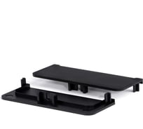 Заглушка глухая для U-образного профиля ООО "ГАРД" GOLA 8007 №22(черный)(L+R) 2 комп. 01-00008566