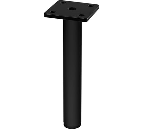 Ножка мебельная GTV RONDA Simple h-180мм, черный матовый NM-RONDA-S-180-20M