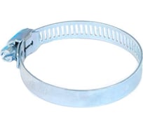 Червячный хомут Стройбат 1 7/8" 29-48мм белый цинк 037221
