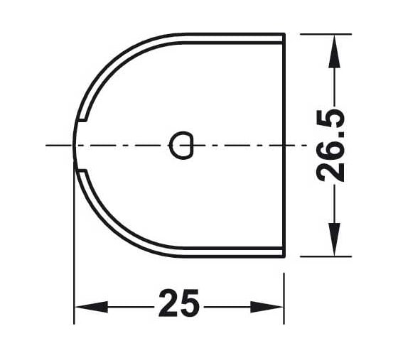 Заглушка на корпус ООО "ГАРД" RAFIX20 (цвет: №9 арабика, Ral-8019) 20 шт. 01-00008614