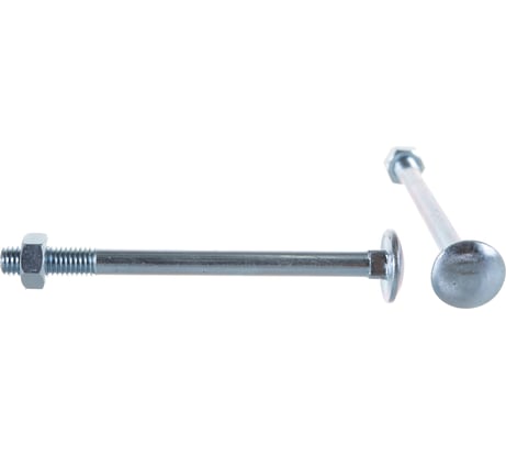 Болт ЕВРОПАРТНЕР DIN603 с п.кр. гол. и кв.подголовком с гайкой Zn M 8 х 100 6 шт. 6 0537 3