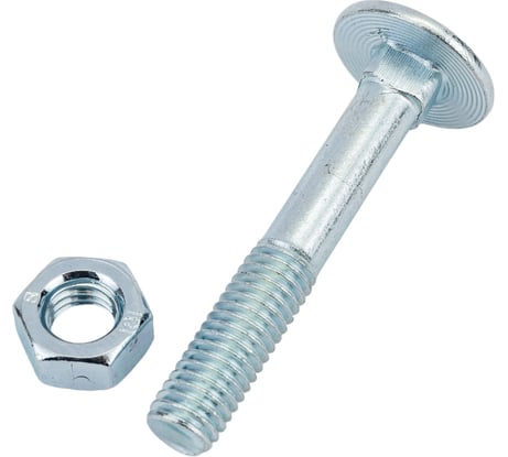 Болт ЕВРОПАРТНЕР DIN603 с п.кр. гол. и кв.подголовком с гайкой Zn M 8 х 50 8 шт. 6 0532 6