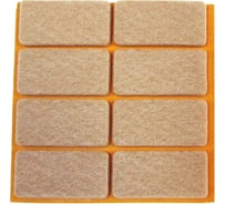 Двойной самоклеящийся фетровый пункт Стройбат fix-o-moll 20x40x5 мм, бежевый, 8 шт. 245530