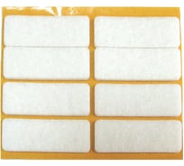 Самоклеящийся фетровый пункт Стройбат fix-o-moll 16x44 мм, белый, 8 шт. 245690