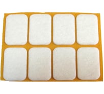 Самоклеящийся фетровый пункт Стройбат fix-o-moll 22x36 мм, белый, 8 шт. 245680