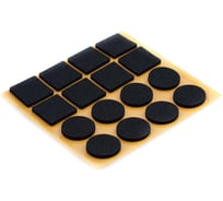 Набор самоклеящихся противоскользящих пунктов Стройбат fix-o-moll черный, 16 шт. 246560