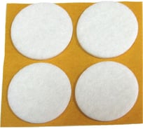 Самоклеящийся фетровый пункт Стройбат fix-o-moll 35 мм, белый, 4 шт. 245590