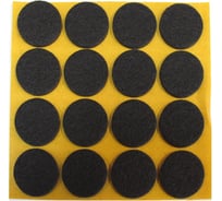 Самоклеящийся фетровый пункт Стройбат fix-o-moll 22 мм, коричневый, 16 шт. 245610