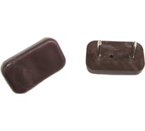 Пластмассовый пункт для садовой мебели с гвоздем Стройбат fix-o-moll 45х20 мм, коричневый, 4 шт. 246450