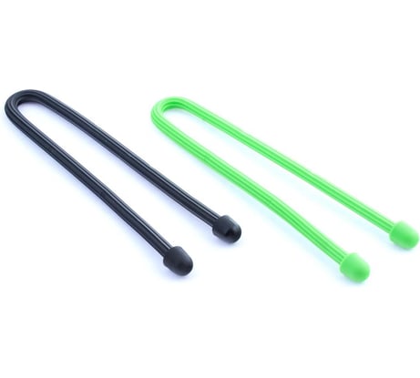 Cтяжка для кабеля Стройбат fix-o-moll 31 см, черный/зеленый, 2 шт. 367220