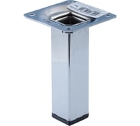 Мебельная ножка Стройбат 25x25x150 мм, хром, 1 шт. 275830