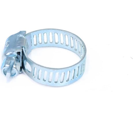 Червячный хомут Стройбат 7/8", 12-22 мм, белый цинк, 10 шт. 308090