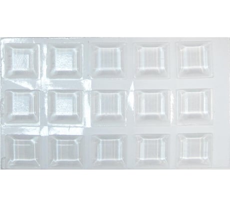 Противоскользящий самоклеящийся пункт Стройбат fix-o-moll 13x13 мм прозрачный 15 шт 246500