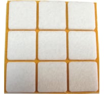 Фетровый самоклеящийся пункт Стройбат fix-o-moll 25x25мм белый 9 шт 245660