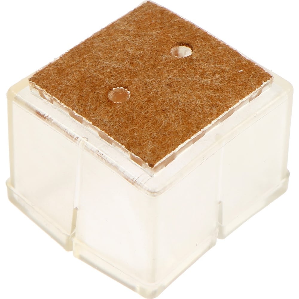 Накладка мебельная ТУНДРА резина фетр, квадратная, d=30-35 мм, 4 шт ...