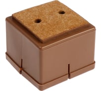 Накладка мебельная ТУНДРА резина фетр, квадратная, d=30-35 мм, 4 шт. 9938830