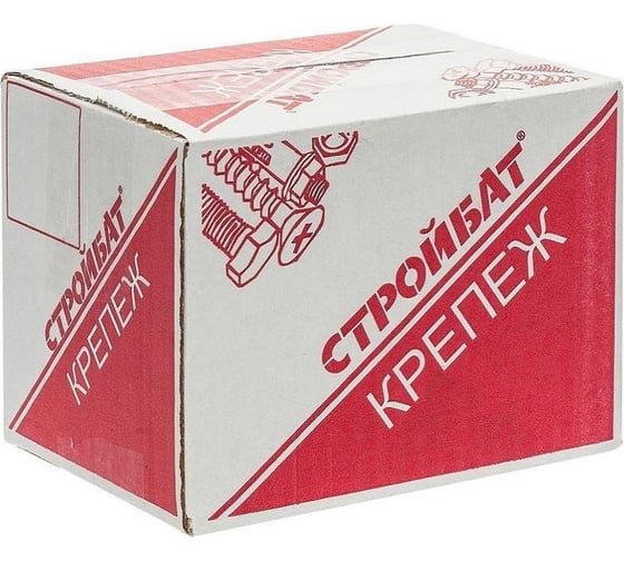 Мебельный болт Стройбат с усом DIN 607 6x30 белый цинк 025750
