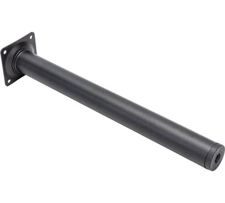 Мебельная ножка Стройбат d 30x300 черный 1 шт 341620