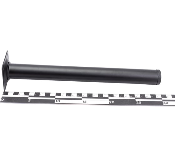 Мебельная ножка Стройбат d 30x300 черный 1 шт 341620