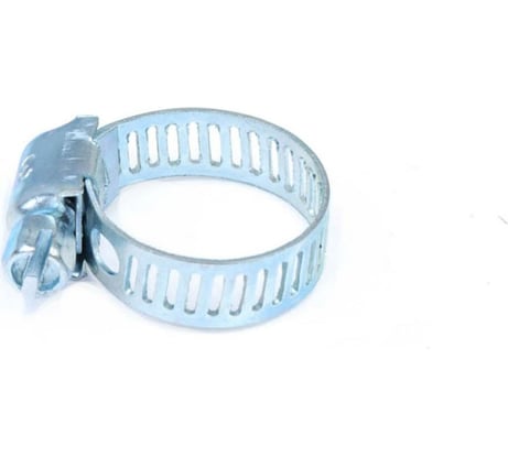 Червячный хомут Стройбат 7/8" 12-22мм белый цинк 2 шт 037181