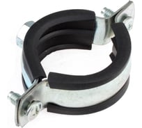Хомут с винтовым креплением Стройбат 1,1/4" 40-45 мм белый цинк 30 шт 551720