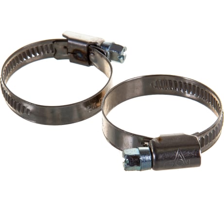 Червячный хомут Крепстандарт нерж.сталь 25-40 2шт европодвес к1822