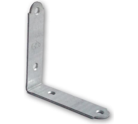 Мебельный угол КрепСтройГрупп узкий, белый цинк, KW4 75х75х18х2 мм 145534