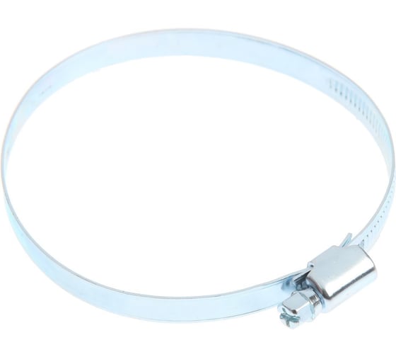 Червячный хомут GRIALE оцинкованный, несквозная просечка, диаметр 60-80 мм, ширина 9 мм, 10 шт. GR7439525 1