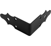 Уголок крепежный внешний Дверной Страж 120x120x50 черный ДС74235