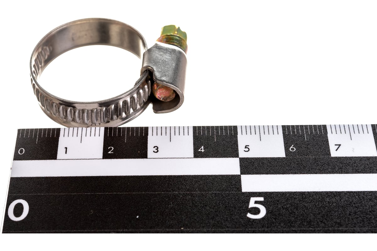 Червячный хомут Госкреп нержавеющий 16-25 мм, 2 шт. 11-0013810 ...