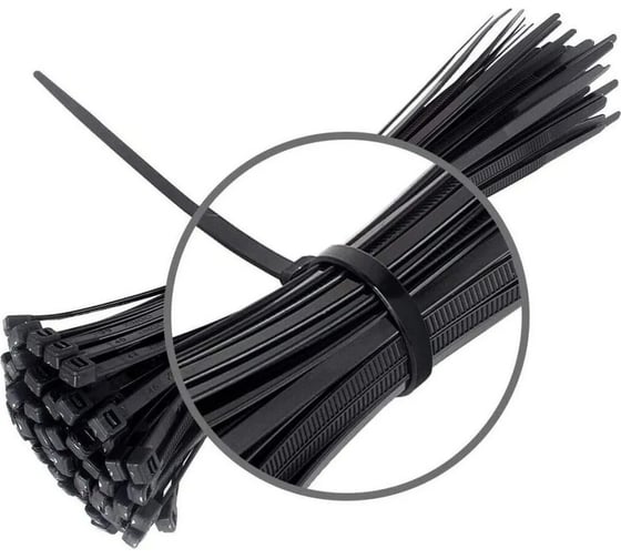 Стяжка для кабеля ZOLDER 150x2,5 мм, нейлон, черная 100 шт. HTA-2,5x150 100Ч ЭК000142840