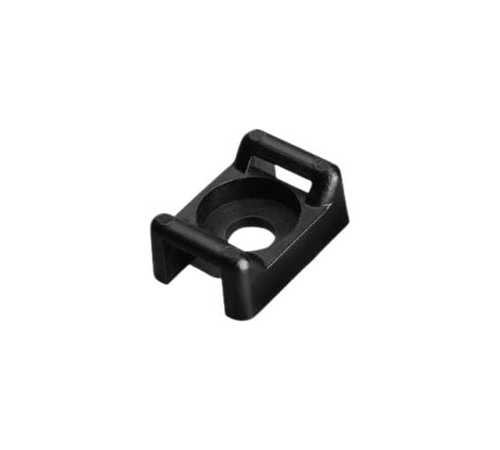 Площадка для хомут-стяжки STARFIX 15x10 под винт, черная, 100 шт. в пакете SMP-30492-1000 1