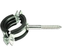 Хомут с креплением на шуруп WaterLine 1,1/2" 48-52 мм белый цинк 1 шт 109970