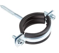 Хомут с креплением на шуруп WaterLine 1,1/4" 40-45 мм белый цинк 1 шт 109980