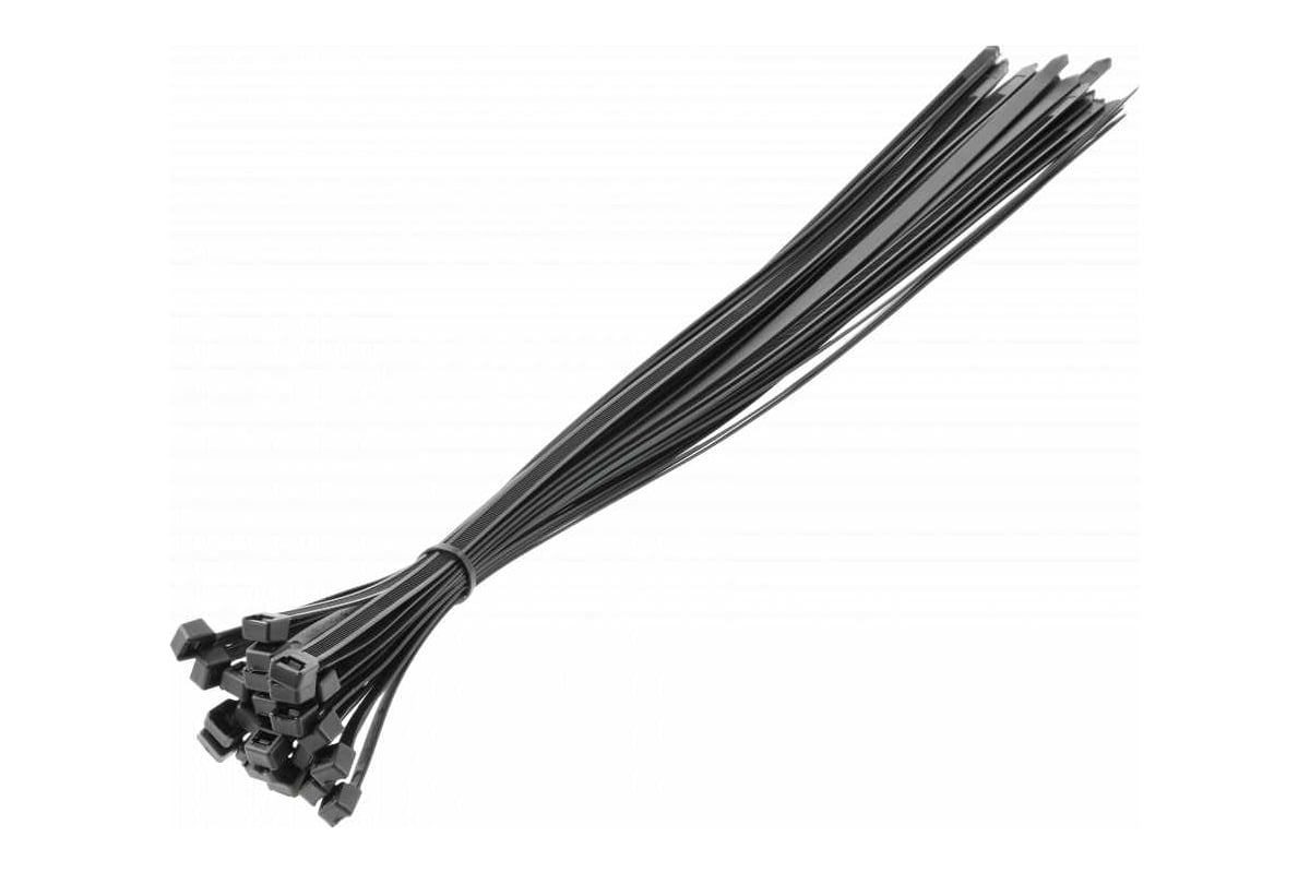 Нейлоновые стяжки HOEGERT TECHNIK 4,8x300 мм, 25 шт., черные HT2C711 ...