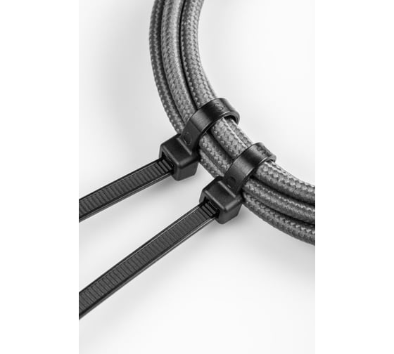 Нейлоновые стяжки HOEGERT TECHNIK 3,6x140 мм, 25 шт., черные HT2C703