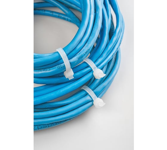 Нейлоновые стяжки HOEGERT TECHNIK 3,6x140 мм, 25 шт., белые HT2C720