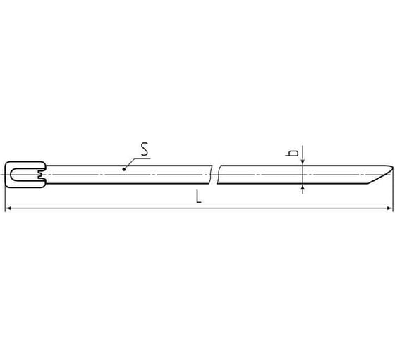 Стальные стяжки FORTISFLEX СКС 304 4,6x400 10шт 78721