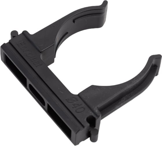 Держатель для труб Экопласт CF40G D40 мм, черный 41740-10BL