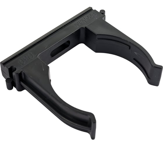 Держатель для труб Экопласт CF50G D50 мм, черный 41750-10BL