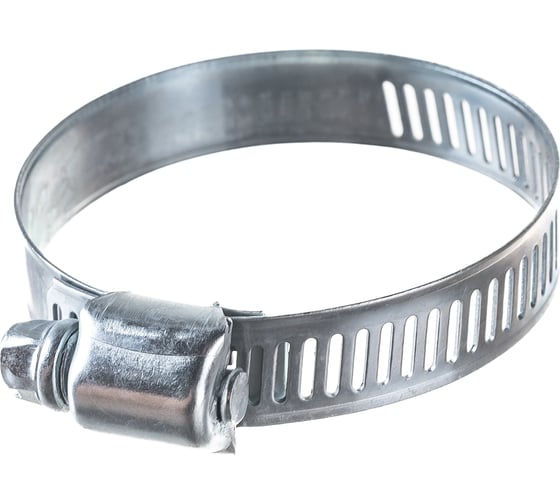 Обжимной просечной хомут FIT DIY сталь ширина 12.7 мм. 2.5" 40-64 мм 64259