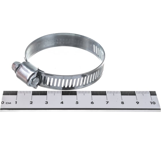 Обжимной просечной хомут FIT DIY сталь ширина 12.7 мм. 2.5" 40-64 мм 64259
