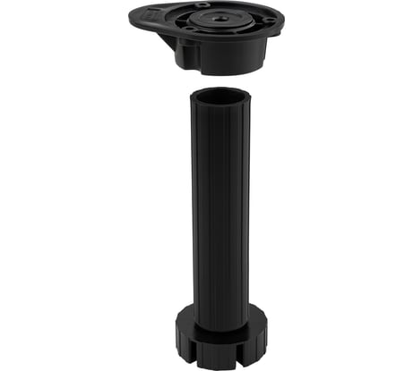 Опора мебельная разборная, регулируемая Lemax PROF черная, 150 мм FLX15B