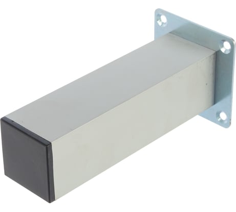 Ножка 40х40х150 мм, квадрат, нерегул, алюминий - накл. Zitar 127476