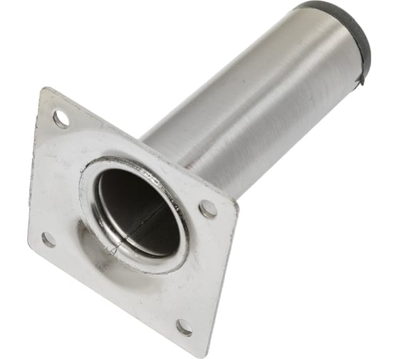 Ножка Tech-Krep D30х100 круглая, нерегулируемая, никель - накладка 151292