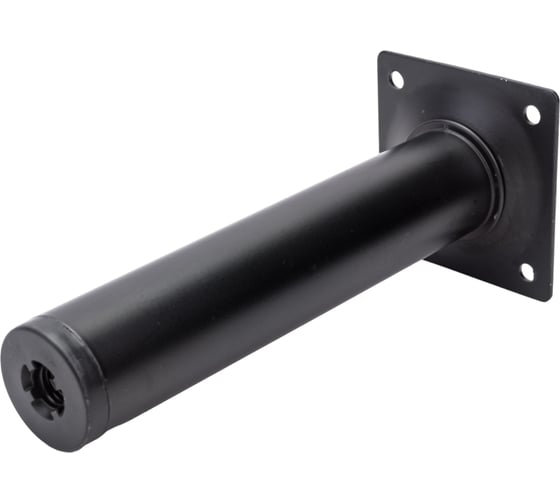 Ножка Tech-Krep D30х150 круглая, нерегулируемая, черная - накладка 151281