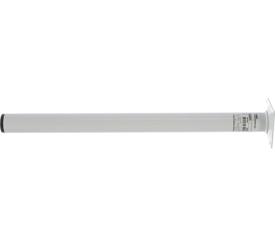 Ножка Tech-Krep D30х400 круглая, нерегулируемая, белая - накладка 151256