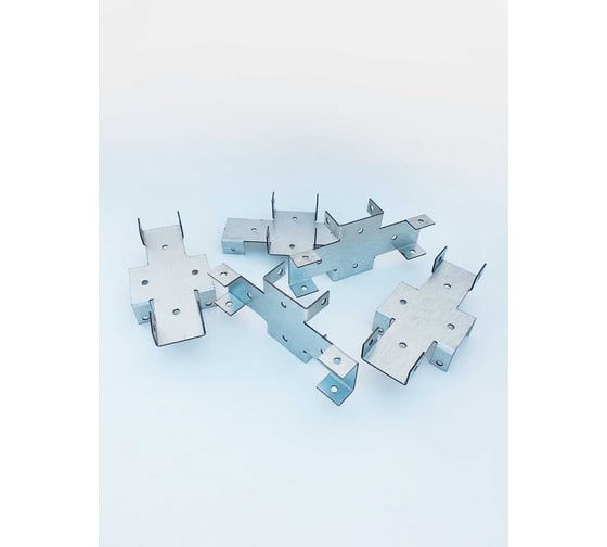 Х кронштейн для забора BILTI 60x60/40x20 (1 упаковка 20 шт.) Б-ХК-60x60/40x20-Х1295 Б-ХК-60*60/40*20-Х1295